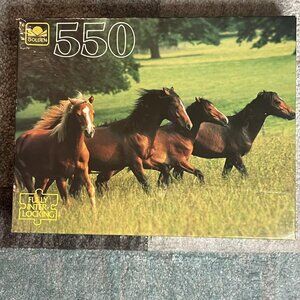 Sealed Golden Horse Jigsaw Puzzle 550 Pieces